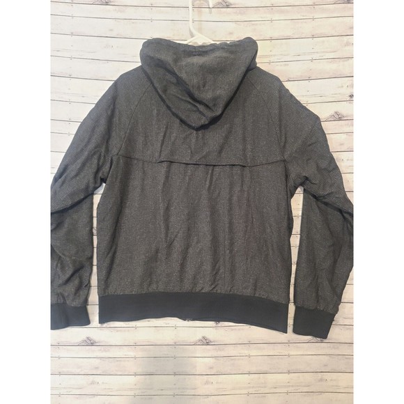 Nike Sportswear Windrunner Mens L Hooded Nylon Jacket 382228-010 Black Full Zip - Picture 16 of 16